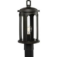 Progress Lighting 1 Light Antique Bronze with Clear Glass Outdoor DURASHIELD Gables Post Top Light Fixture