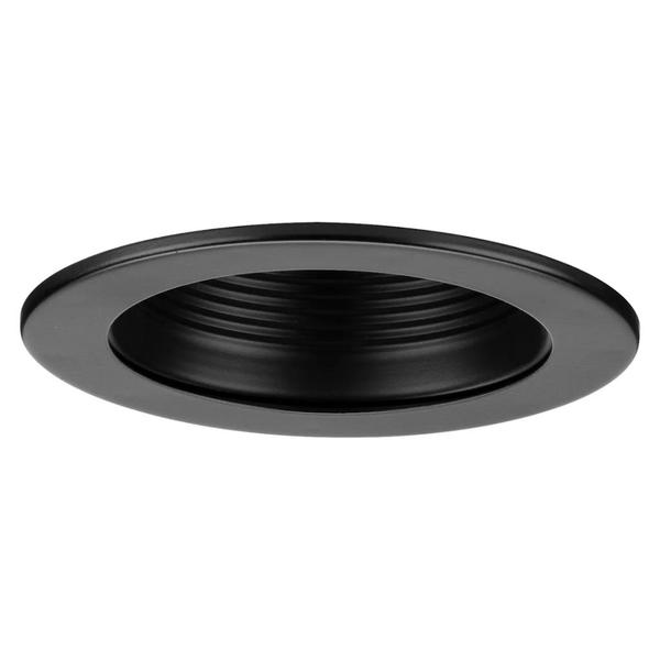 4" Antique Bronze Recessed Step Baffle Round Trim