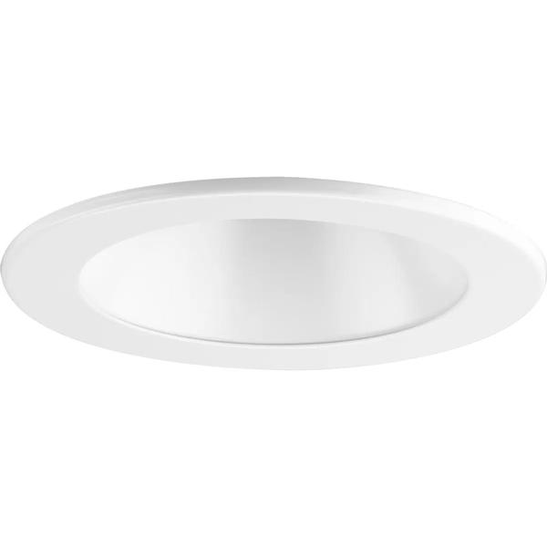 4" Satin White Recessed Open Shower Round Trim