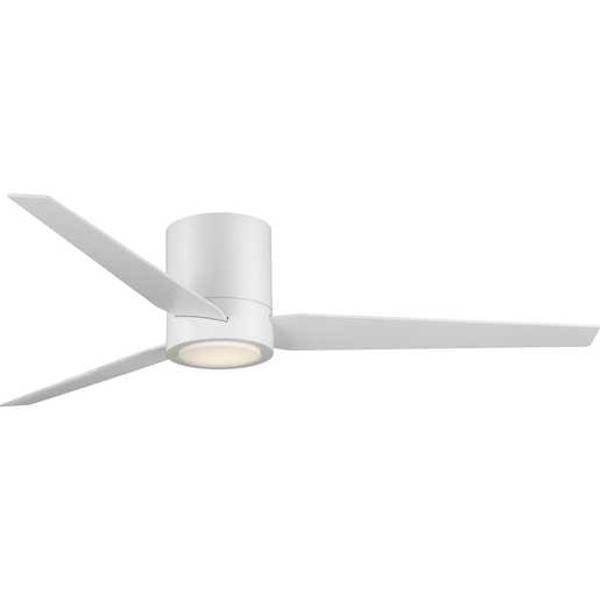 56" White 3 Blade Indoor Remote Control LED Ceiling Fan