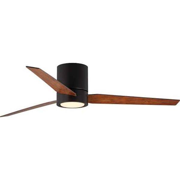 56" Bronze 3 Blade Indoor Remote Control LED Ceiling Fan