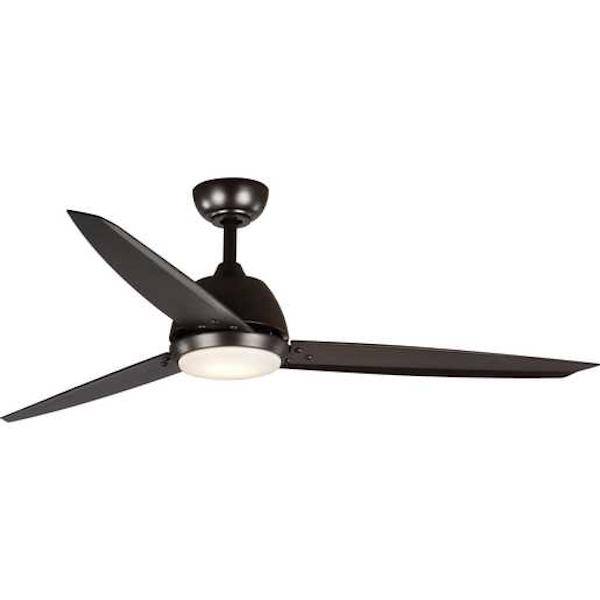 60" Antique Bronze 3 Blade Remote Control LED Ceiling Fan