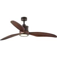 Progress Lighting 60" Oil Rubbed Bronze 3 Blade Remote Control LED Ceiling Fan