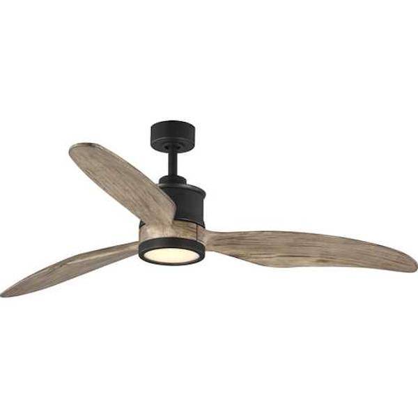 60" Graphite 3 Blade Remote Control LED Ceiling Fan