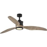 Progress Lighting 60" Graphite 3 Blade Remote Control LED Ceiling Fan