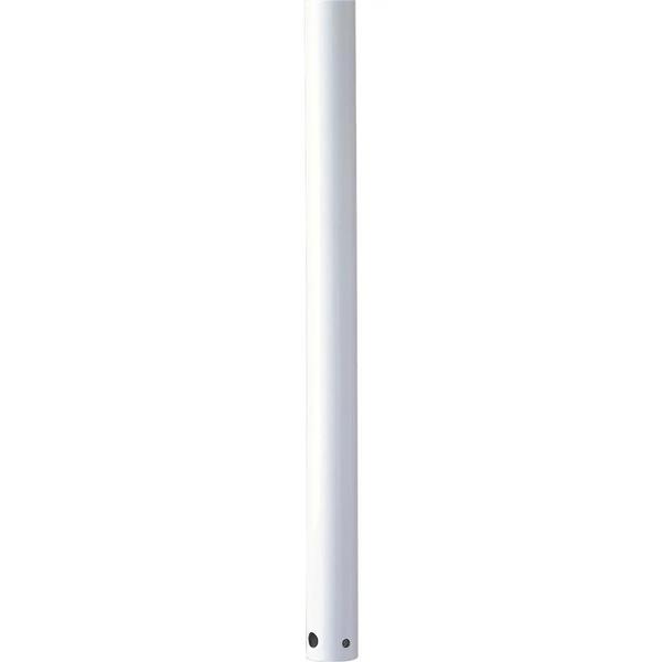 12" White AirPro Collection Down Rod
