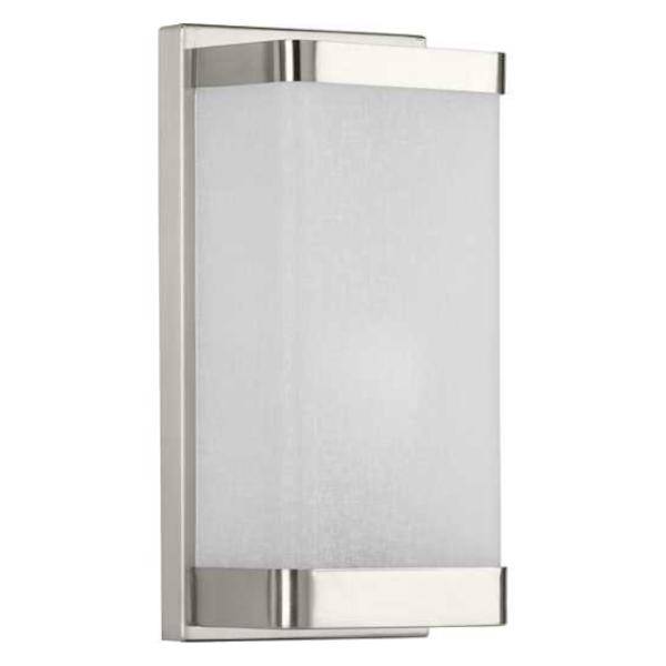 1 Light 120 volt Brushed Nickel Sconce Linen Fabric Light Fixture
