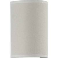 Progress Lighting 9 watt 120 volt 3000K Brushed Nickel Off White Linen Shade Dimmable LED Wall Sconce