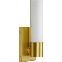 Progress Lighting 16 watt 120 volt 3000K Satin Brass Etched Opal Glass Dimmable LED Wall Sconce