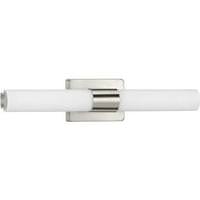 Progress Lighting 22" 36 watt 120 volt 3000K Brushed Nickel White Glass Shade Dimmable Vanity Light