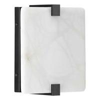 Progress Lighting 9.5 watt 120 volt 3000K Matte Black Alabaster Stone Shade Dimmable LED Wall Sconce