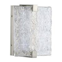 Progress Lighting 9.5 watt 120 volt 3000K Brushed Nickel Stone Glass Shade Dimmable LED Wall Sconce