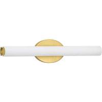 Progress Lighting 22" 35 watt 120 volt 3000K Satin Brass Etched Glass Shade Dimmable Vanity Light