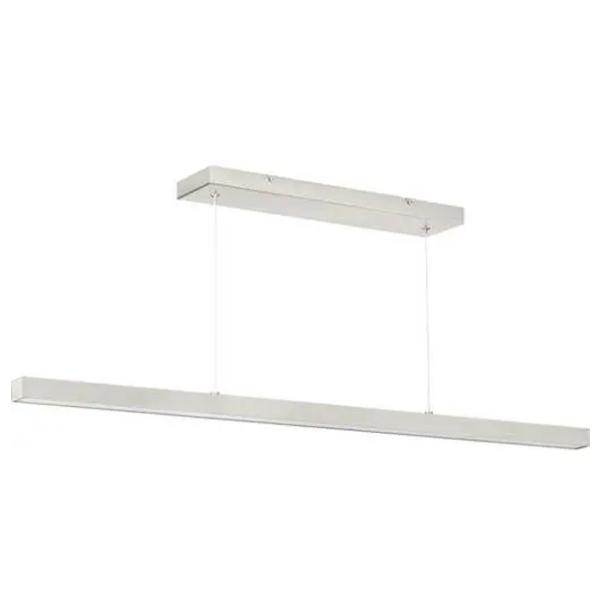 1 Light 39 watt 3000K Natural White Brushed Nickel Dimmable LED Chandelier
