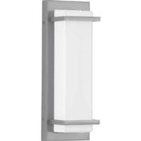 Progress Lighting 11 watt 120 volt 3000K Natural White Metallic Gray Finish White Acrylic Diffuser LED Wall Light Fixture