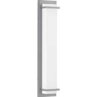 Progress Lighting 11 watt 120 volt 3000K Natural White Metallic Gray Finish White Acrylic Diffuser LED Wall Light Fixture