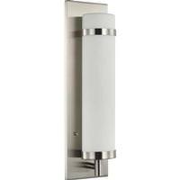 Progress Lighting 1 Light 120 volt Brushed Nickel Etched Opal Glass Light Fixture