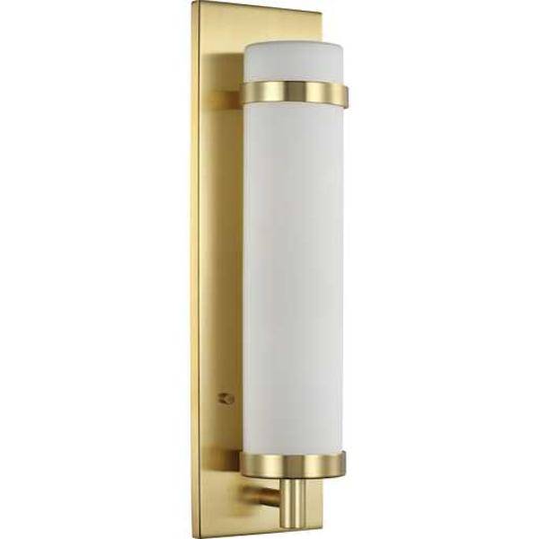 1 Light 120 volt Satin Brass Etched Opal Glass Light Fixture