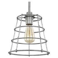 Progress Lighting 1 Light Galvanized Mini Urban Industrial Pendant Light Fixture