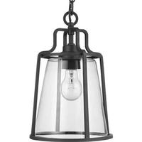 Progress Lighting 1 Light Black with Clear Glass DURASHIELD Hanging Lantern Light Fixture