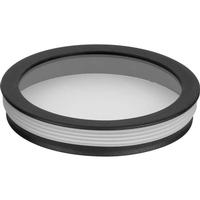 Progress Lighting 5" Round Clear Lens Black Finish Cylinder Cover
