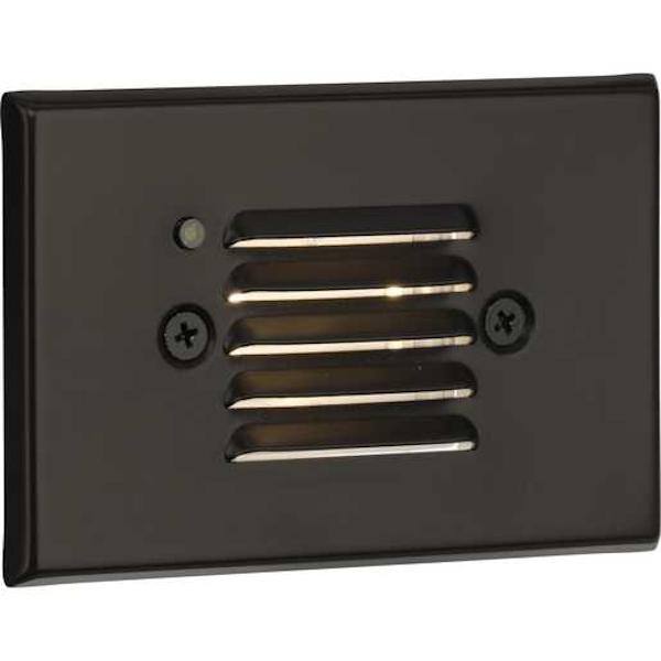 4.5 watt 120 volt 3000K Antique Bronze Horizontal and Vertical Photocell Dimmable LED Step Light