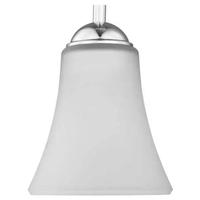 Progress Lighting 1 Light Polished Chrome Etched Glass Shade Pendant Light Fixture