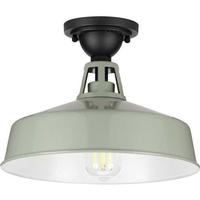 View 1 Light Pistachio Semi-Flush Mount Cedar Springs Wall Light Fixture