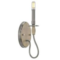 Progress Lighting 1 Light 120 volt Brushed Nickel Wooden Accents Coastal Style Light Fixture