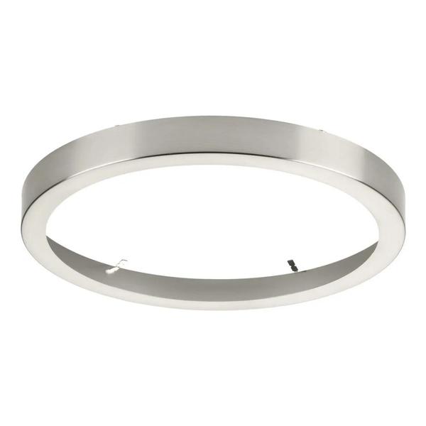 11" Brushed Nickel Cover Fixture Mounted Round Trim Ring