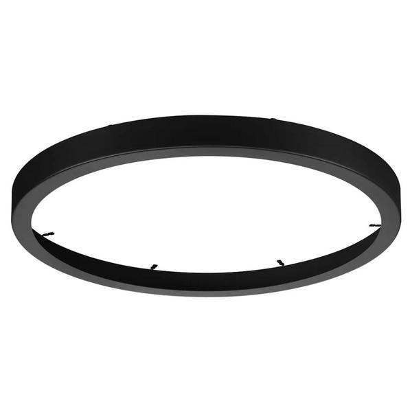 14" Black Cover Fixture Mounted Round Trim Ring