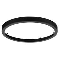 View 14" Black Cover Fixture Mounted Round Trim Ring