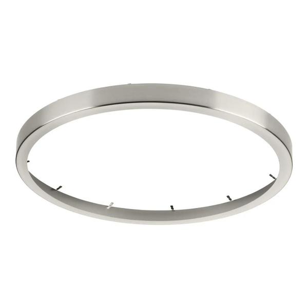 18" Brushed Nickel Cover Fixture Mounted Round Trim Ring