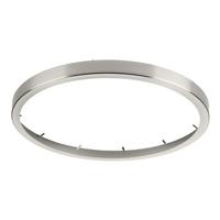 View 18" Brushed Nickel Cover Fixture Mounted Round Trim Ring