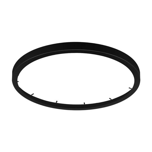 18" Black Cover Fixture Mounted Round Trim Ring