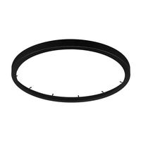 View 18" Black Cover Fixture Mounted Round Trim Ring