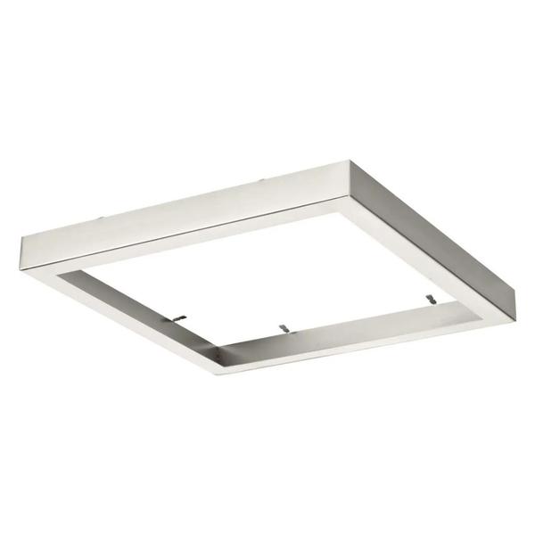 11" Brushed Nickel Cover Fixture Mounted Square Trim Ring