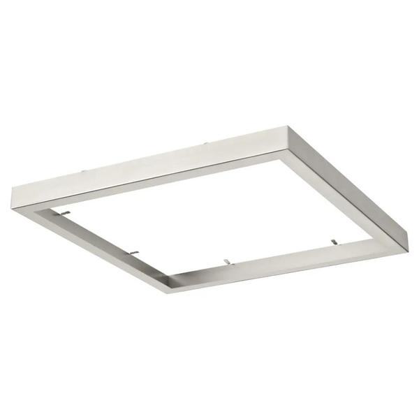 14" Brushed Nickel Cover Fixture Mounted Square Trim Ring