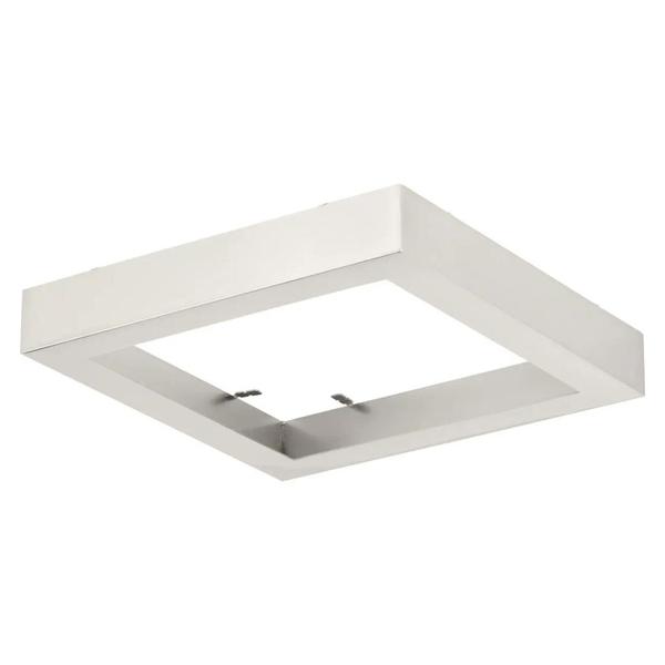 7" Brushed Nickel Cover Fixture Mounted Square Trim Ring