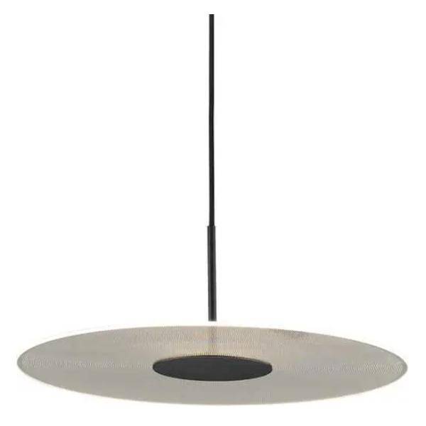1 Light 20 watt 3000K Natural White Matte Black Dimmable LED Pendant Light Fixture