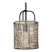 Progress Lighting 1 Light Matte Black Mocha Accent Dimmable Pendant Light Fixture