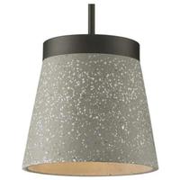 Progress Lighting 1 Light Graphite Distressed Terrazzo Shade Pendant Light Fixture