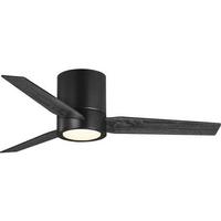 Progress Lighting 44" Black 3 Blade Indoor Remote Control LED Ceiling Fan