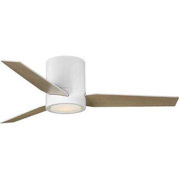 44" White 3 Blade Indoor Remote Control LED Ceiling Fan