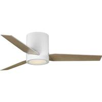 Progress Lighting 44" White 3 Blade Indoor Remote Control LED Ceiling Fan