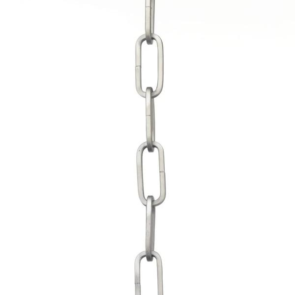 4' Brushed Nickel Square Profile Fixture Accessory Chain