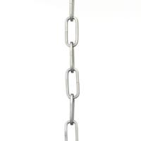 Progress Lighting 4' Brushed Nickel Square Profile Fixture Accessory Chain
