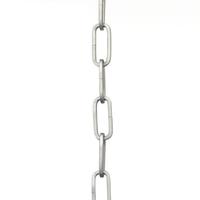 Progress Lighting 4' Galvanized Finish Square Profile Fixture Accessory Chain
