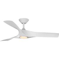 Progress Lighting 52" White 3 Blade Remote Control LED Ceiling Fan