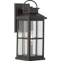 Progress Lighting 1 Light Antique Bronze with Clear Glass Wall Light Fixture